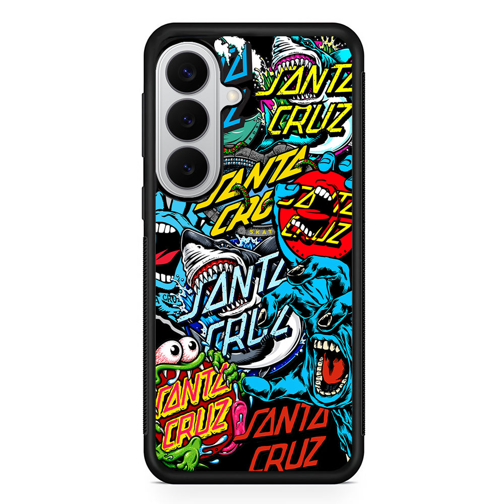 Santa Cruz Skateboard logo Samsung Galaxy S26 Case | Slim Rubber Case for Samsung Galaxy S26