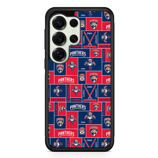 Florida Panthers Pattern Samsung Galaxy S25 Ultra Case | Durable Rubber Case for Samsung Galaxy S25 Ultra