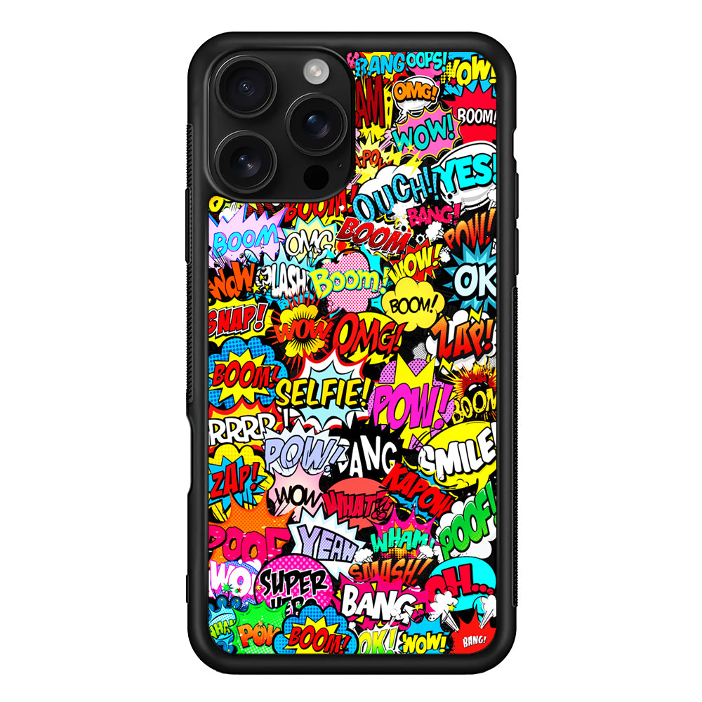 Comic Pop Art Collection iPhone 16 Pro Case | Durable Protective Case for iPhone 16 Pro