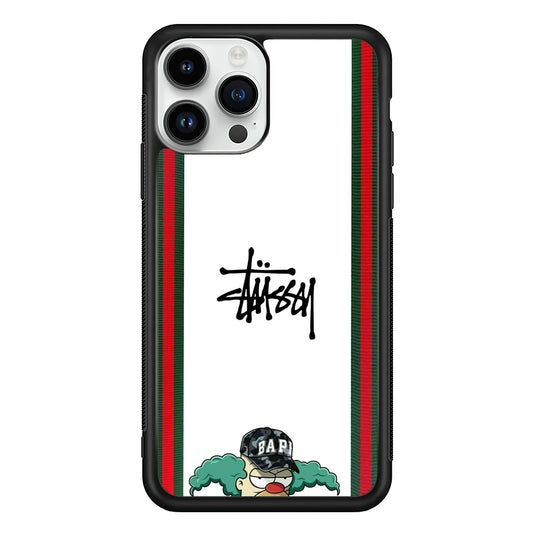 Stussy Homer Simpson iPhone 13 Pro Case | Slim Rubber Case for iPhone 13 Pro