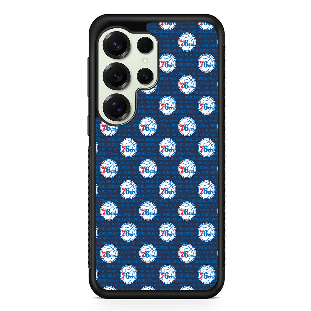 Philadelphia 76ers Pattern Samsung Galaxy S25 Ultra Case | Durable Rubber Case for Samsung Galaxy S25 Ultra