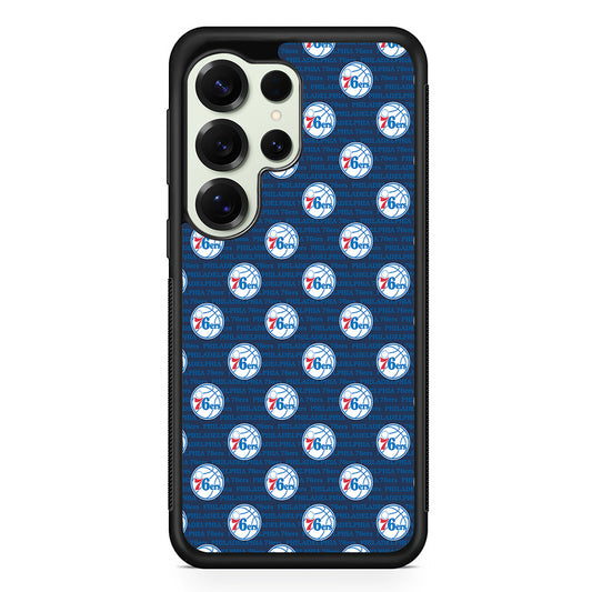Philadelphia 76ers Pattern Samsung Galaxy S25 Ultra Case | Durable Rubber Case for Samsung Galaxy S25 Ultra