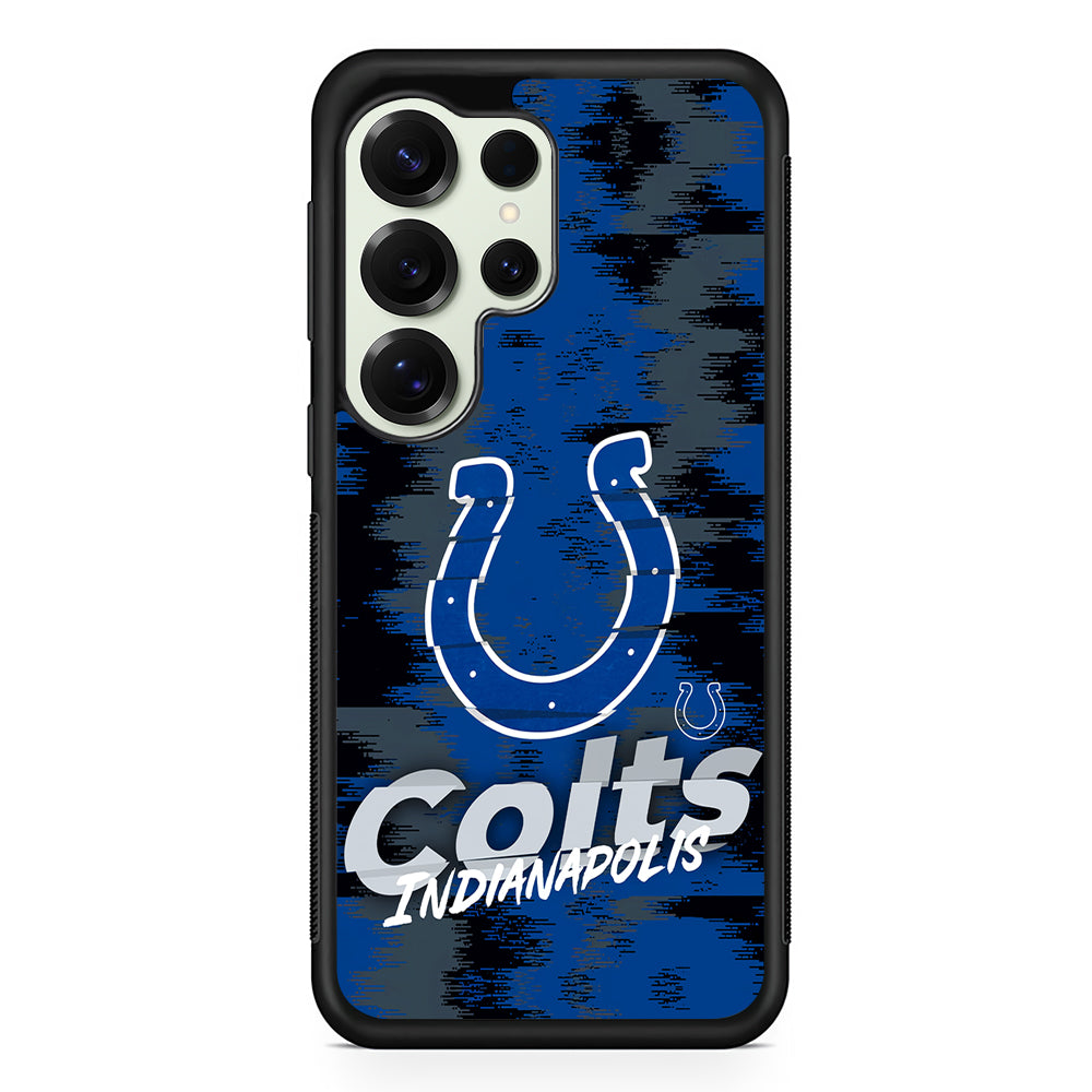 Indianapolis Colts Abstract Color Samsung Galaxy S25 Ultra Case | Durable Rubber Case for Samsung Galaxy S25 Ultra