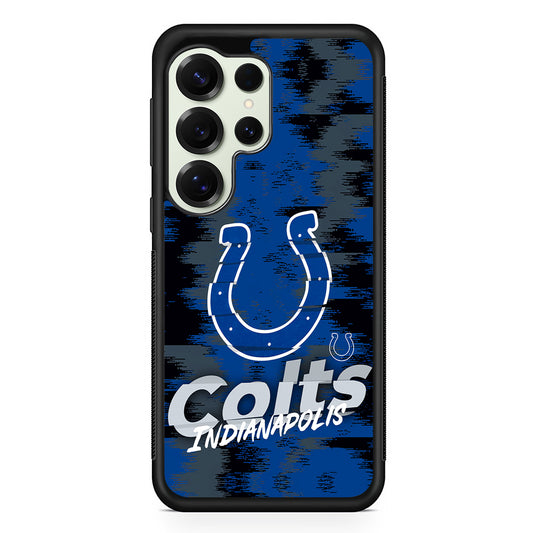 Indianapolis Colts Abstract Color Samsung Galaxy S25 Ultra Case | Durable Rubber Case for Samsung Galaxy S25 Ultra