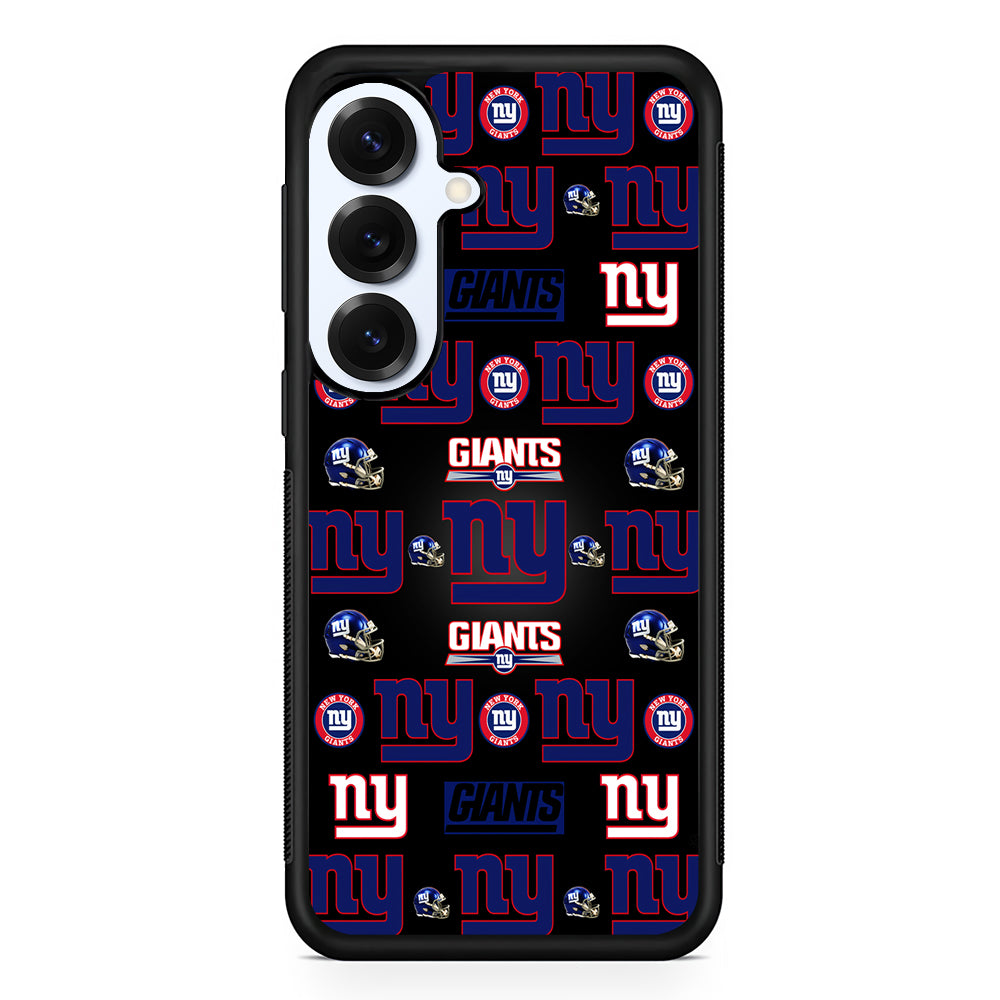 New York Giants Logo Pattern Samsung Galaxy S25 Plus Case | Slim Rubber Cover for Samsung Galaxy S25 Plus