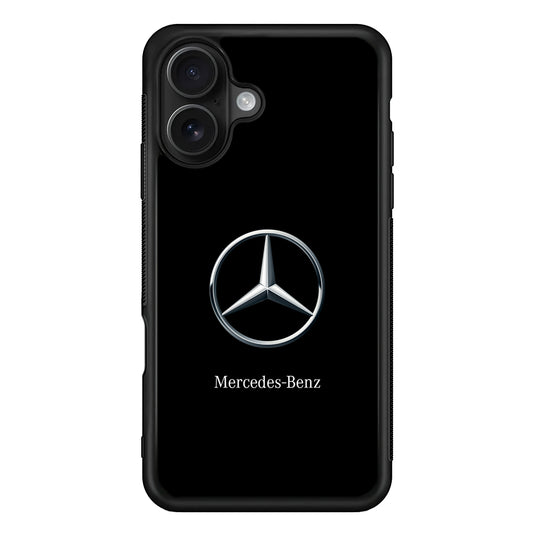 Mercedes-Benz Metallic Silver iPhone 16 Case | Slim Rubber Case for iPhone 16