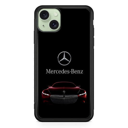 Mercedes-Benz Red Dark Aesthetic iPhone 14 Plus Case | Slim Rubber Case for iPhone 14 Plus