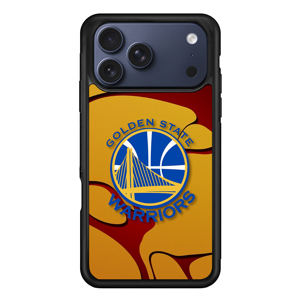 Golden State Warriors Pattern iPhone 17 Pro Max Case | Slim Protective Cover for iPhone 17 Pro Max