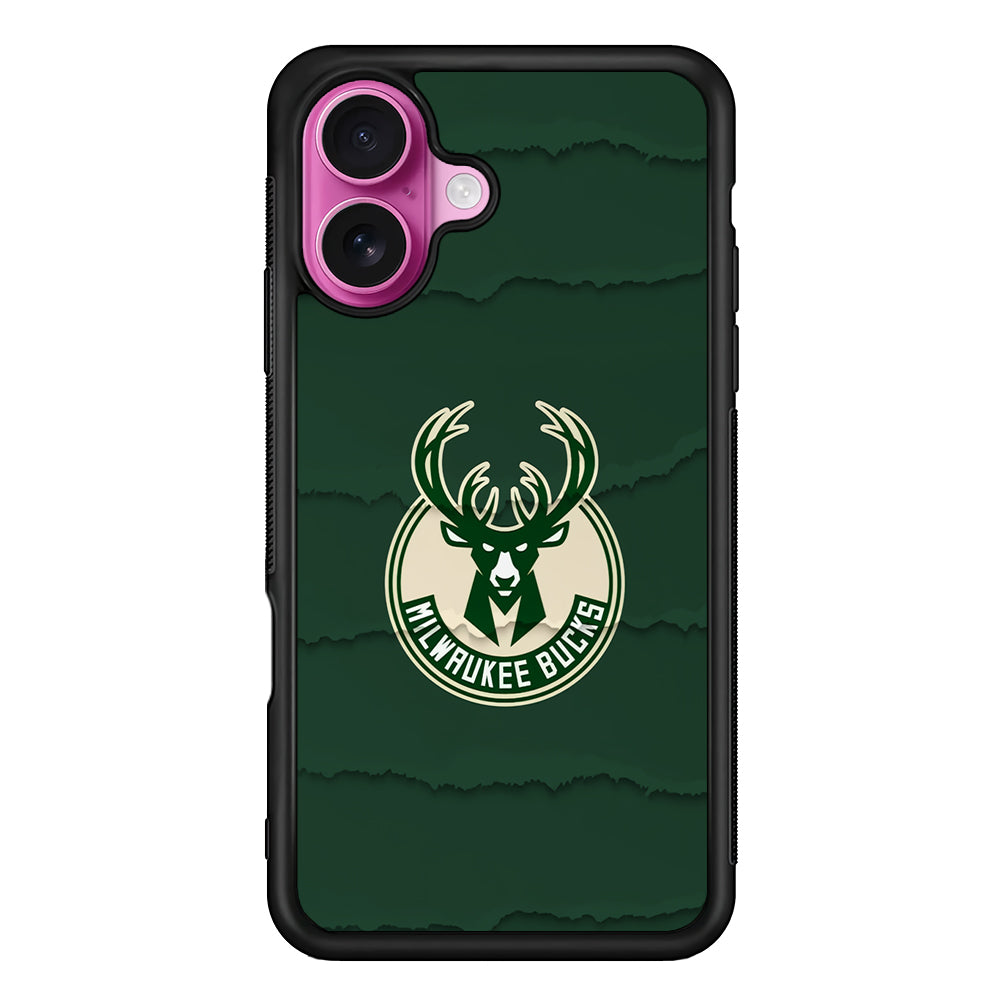 Milwaukee Bucks Logo iPhone 17 Case | Slim Protective Rubber Phone Cover
