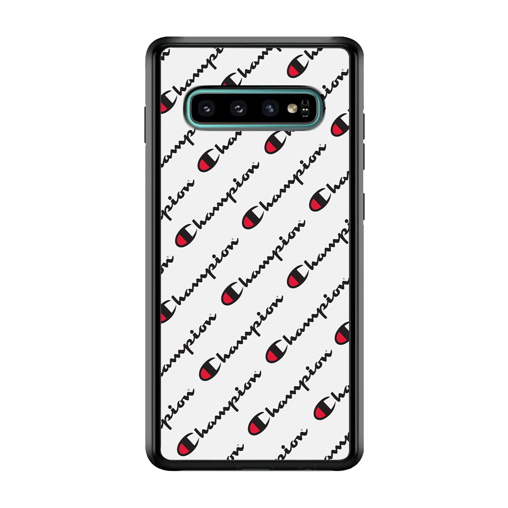 Champion Ebon-Ashgray Samsung Galaxy S10 Plus Case | Slim Rubber Case for Samsung Galaxy S10 Plus