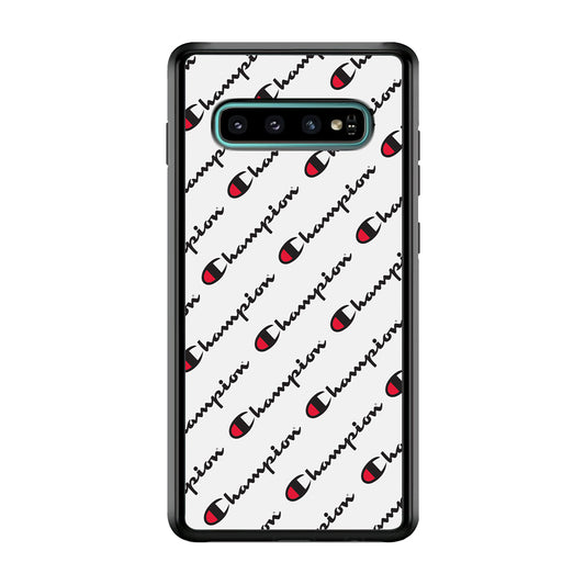 Champion Ebon-Ashgray Samsung Galaxy S10 Plus Case | Slim Rubber Case for Samsung Galaxy S10 Plus