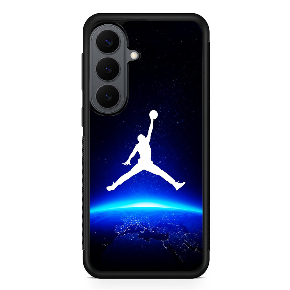 Air Jordan Logo Above Earth Samsung Galaxy S26 Plus Case | Durable Samsung Galaxy S26 Plus Cover