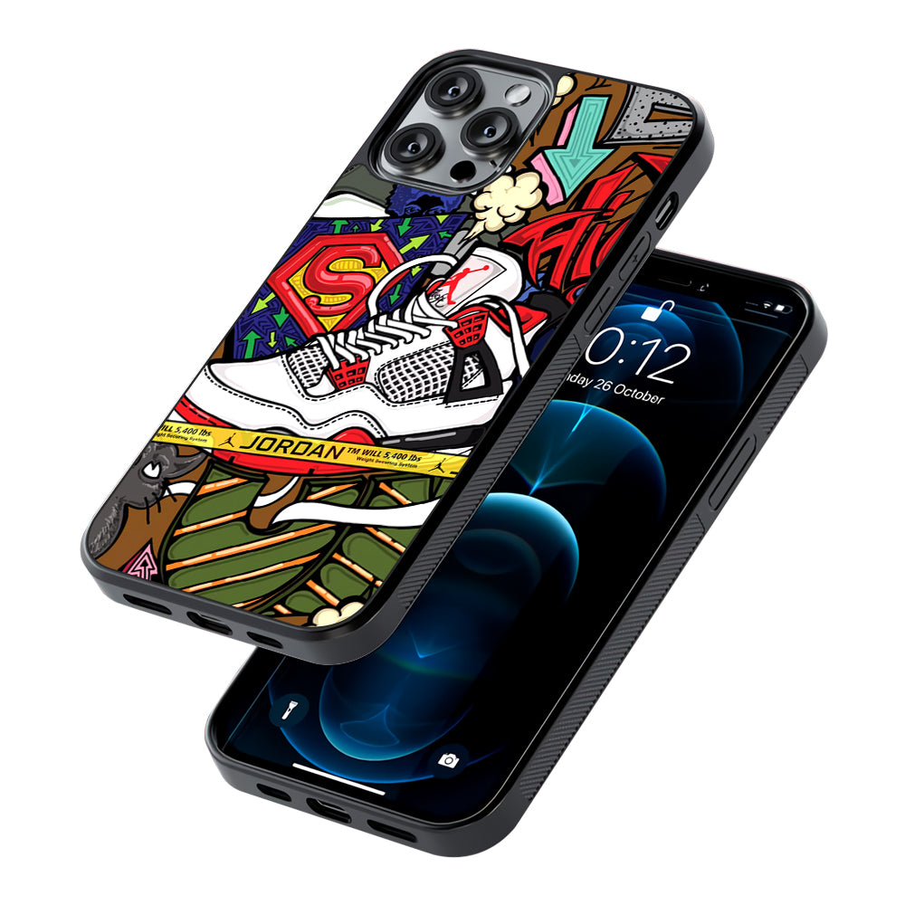 Air Jordan Doodle Board 2D Rubber Phone Case | Slim Protective Phone Case