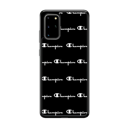 Champion Bland And White Samsung Galaxy S20 Plus Case | Slim Rubber Case for Samsung Galaxy S20 Plus