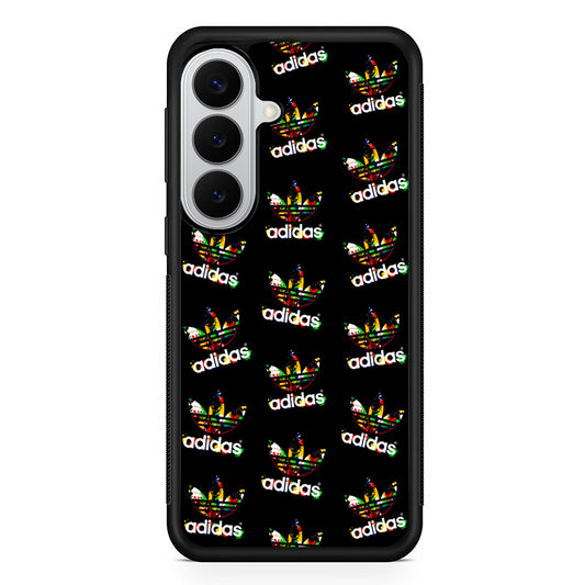 Adidas Logo Collection Pattern Samsung Galaxy S26 Case | Slim Samsung Galaxy S26 Rubber Case
