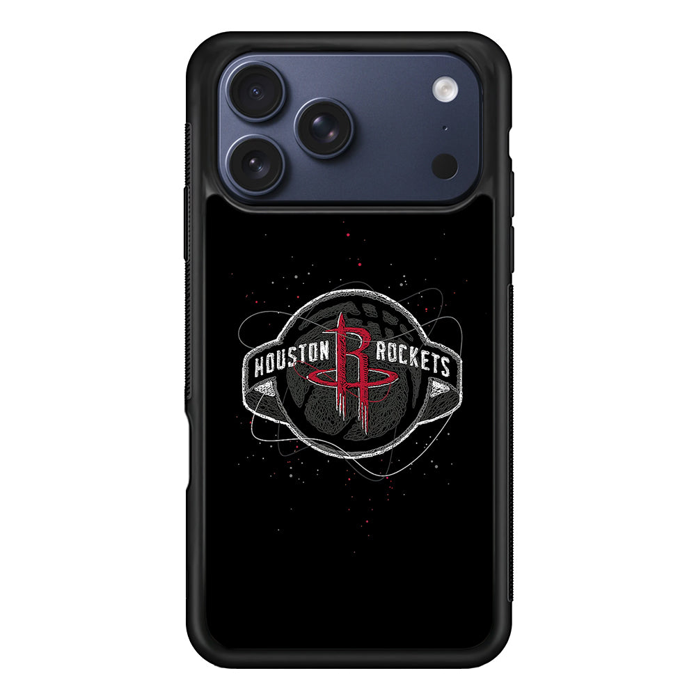 Houston Rockets Abstract iPhone 17 Pro Max Case | Slim Protective Cover for iPhone 17 Pro Max