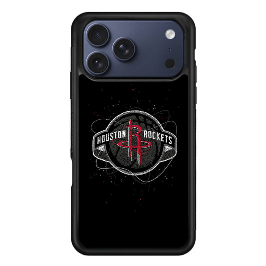 Houston Rockets Abstract iPhone 17 Pro Max Case | Slim Protective Cover for iPhone 17 Pro Max
