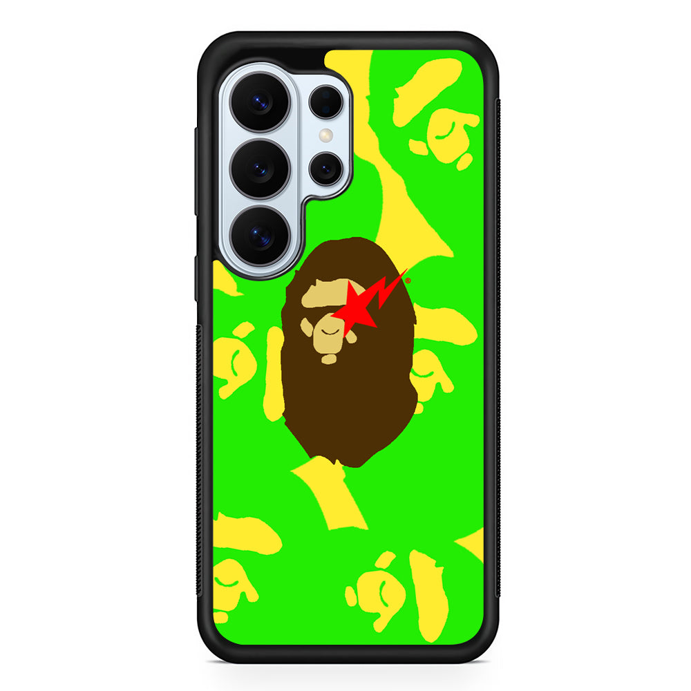 Bape Green Screen Samsung Galaxy S26 Ultra Case | Protective Phone Cover