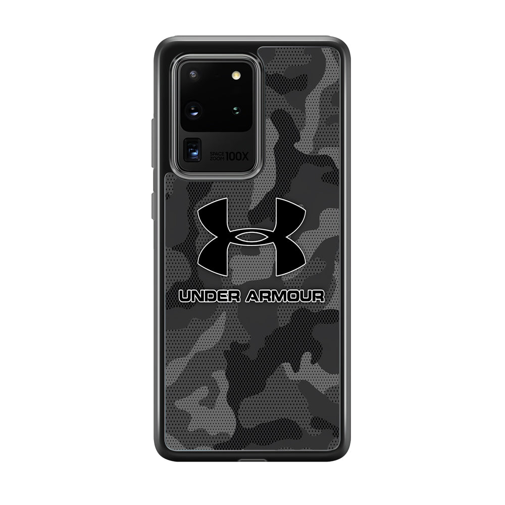 Under Armour Black Camo Samsung Galaxy S20 Ultra Case | Slim Rubber Case for Samsung Galaxy S20 Ultra