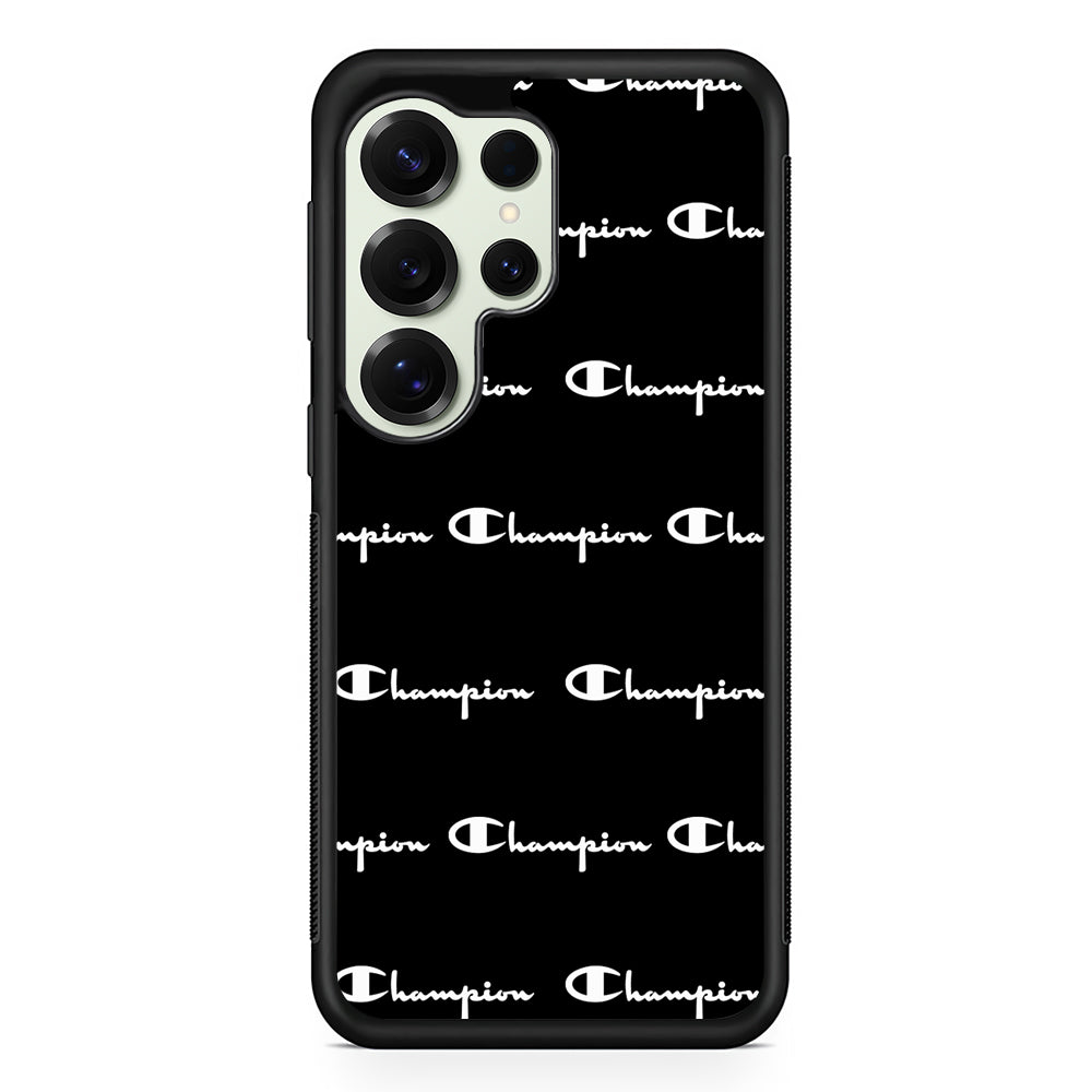 Champion Bland And White Samsung Galaxy S25 Ultra Case | Slim Rubber Case for Samsung Galaxy S25 Ultra