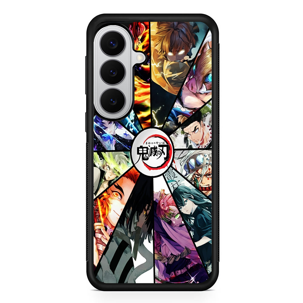 Kimetsu no Yaiba Collage Samsung Galaxy S26 Case | Protective Rubber Cover