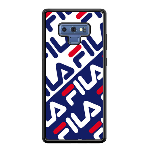 Fila Patern in Slope Samsung Galaxy Note 9 Case | Slim Rubber Case for Samsung Galaxy Note 9