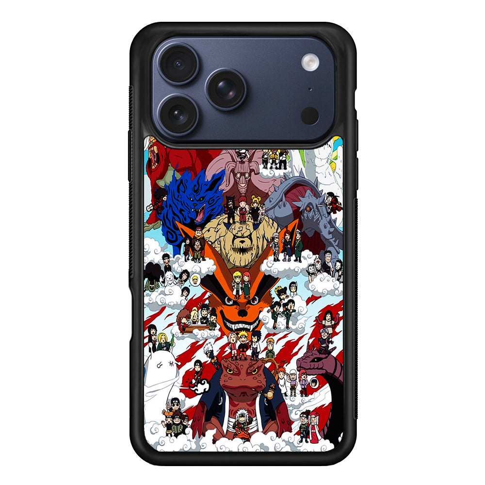 Naruto Chibi All Character iPhone 17 Pro Max Case | Slim Protective Cover for iPhone 17 Pro Max