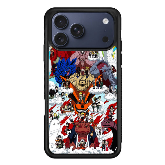 Naruto Chibi All Character iPhone 17 Pro Max Case | Slim Protective Cover for iPhone 17 Pro Max