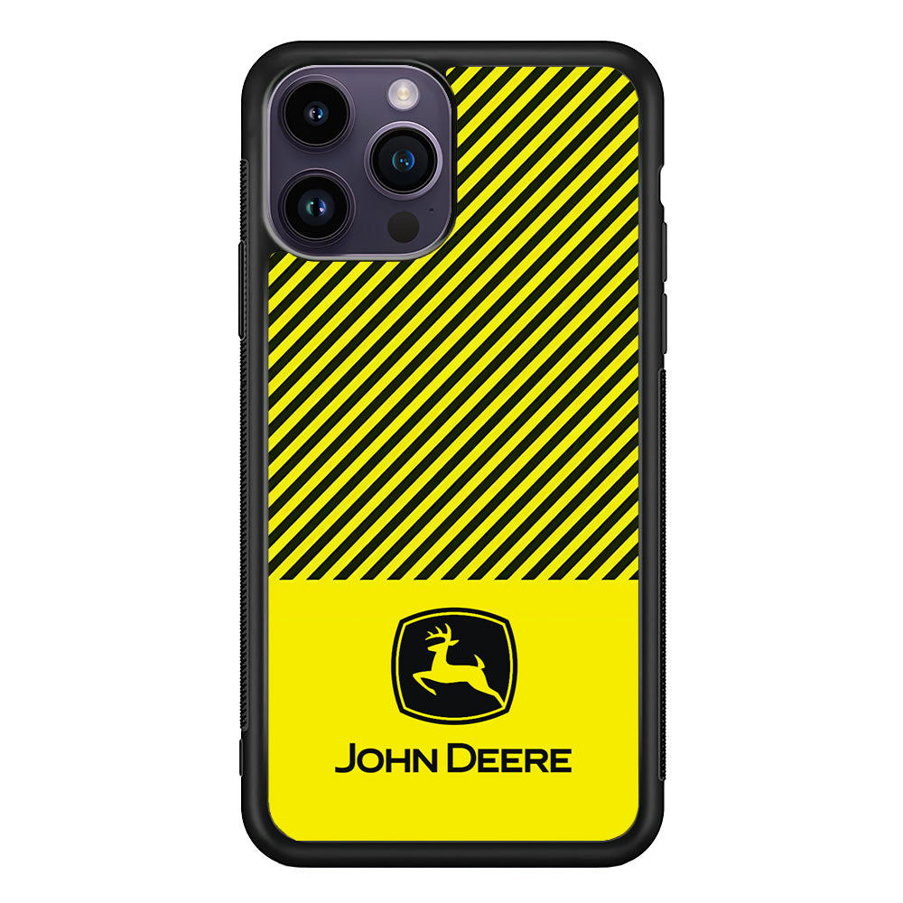 John Deere Black Patern iPhone 14 Pro Max Case | Slim Rubber Case for iPhone 14 Pro Max