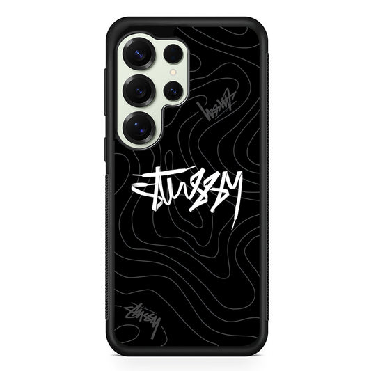 Stussy Black Vibes Samsung Galaxy S25 Ultra Case | Slim Rubber Case for Samsung Galaxy S25 Ultra
