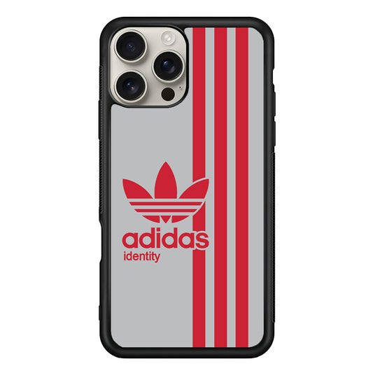 Adidas Red Identity iPhone 16 Pro Max Case | Durable Everyday Protective Cover