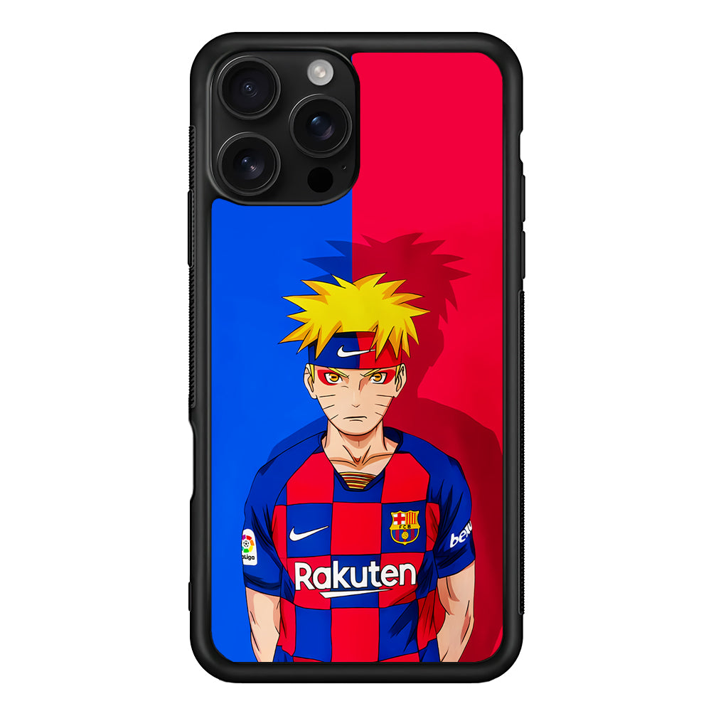 Naruto Barcelona Fc Jersey iPhone 16 Pro Case | Durable Protective Case for iPhone 16 Pro