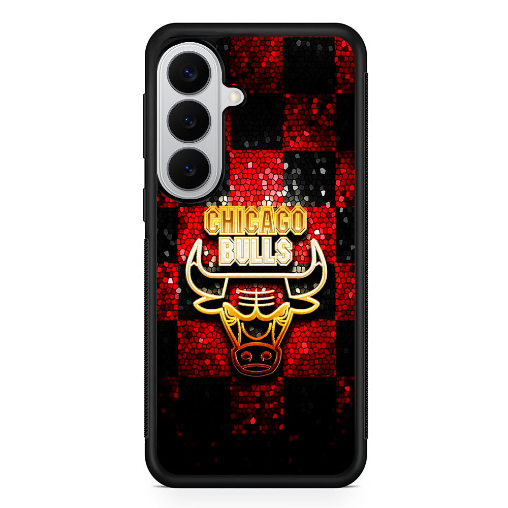 Chicago Bulls Glitter Samsung Galaxy S26 Case | Protective Rubber Cover