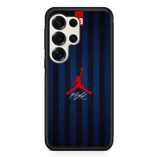 Air Jordan Deep Blue Art Line Samsung Galaxy S25 Ultra Case | Durable Rubber Case for Samsung Galaxy S25 Ultra