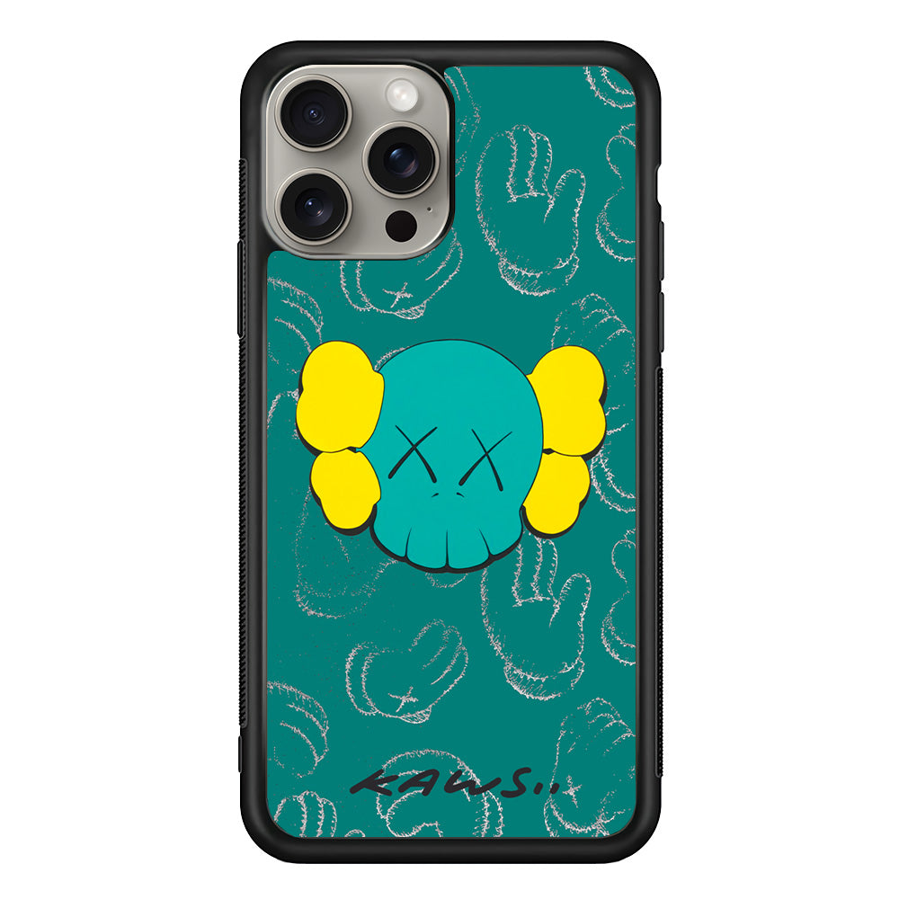 Kaws Face Tosca Touch iPhone 15 Pro Case | Slim Rubber Case for iPhone 15 Pro