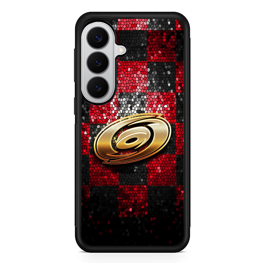 Carolina Hurricanes Glitter Samsung Galaxy S26 Case | Protective Rubber Cover