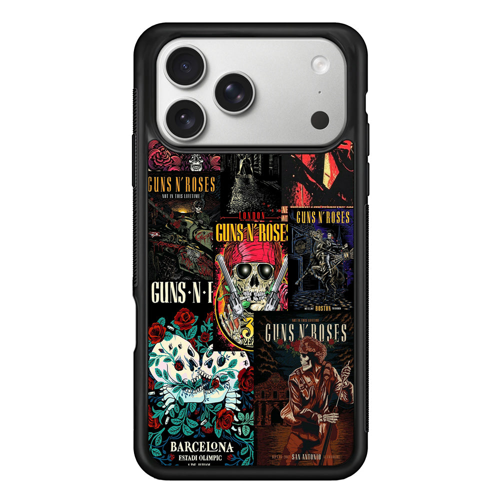 Guns N Roses Album Covers iPhone 17 Pro Case | Slim Rubber Case for iPhone 17 Pro