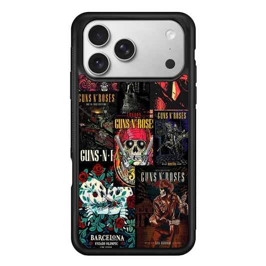 Guns N Roses Album Covers iPhone 17 Pro Case | Slim Rubber Case for iPhone 17 Pro