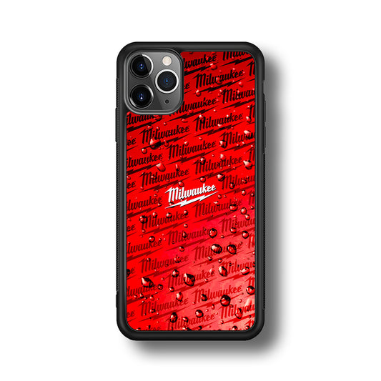 Milwaukee Tool Water Droplet iPhone 11 Pro Max Case | Slim Rubber Case for iPhone 11 Pro Max