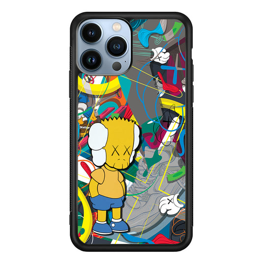 Kaws Doodle Bart Cover iPhone 13 Pro Max Case | Slim Rubber Case for iPhone 13 Pro Max