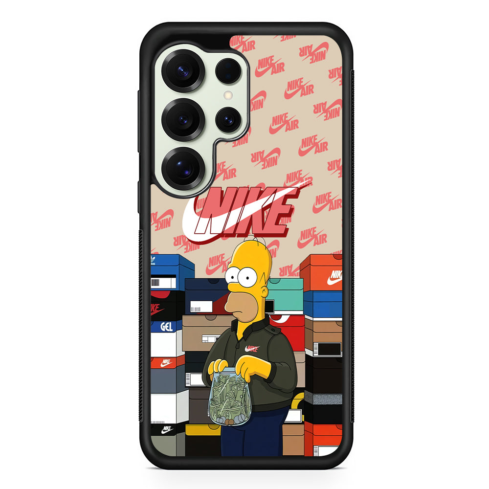 Nike Homer Spend Money Samsung Galaxy S25 Ultra Case | Durable Rubber Case for Samsung Galaxy S25 Ultra