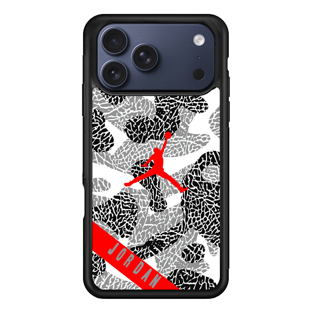 Air Jordan Absolute Patern iPhone 17 Pro Max Case | Durable Rubber Case for iPhone 17 Pro Max