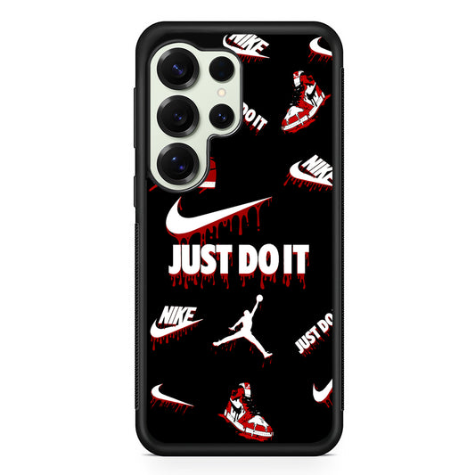 Nike X Air Jordan Black Samsung Galaxy S25 Ultra Case | Durable Rubber Case for Samsung Galaxy S25 Ultra