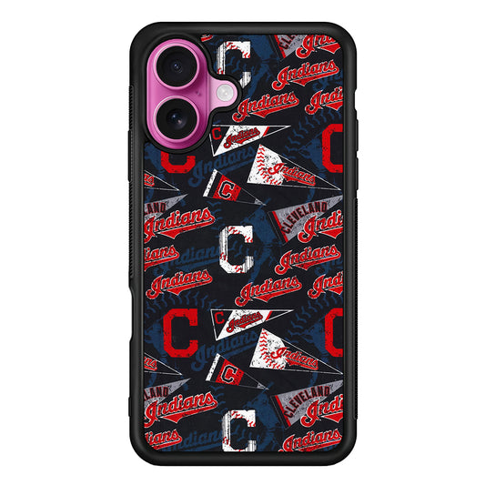 Cleveland Guardians Pattern iPhone 17 Case | Slim Protective Rubber Phone Cover