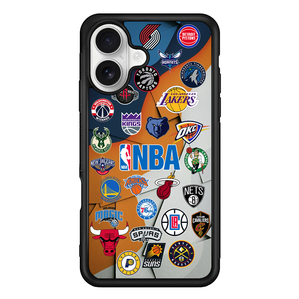 NBA Team iPhone 16 Plus Case | Durable Protective Rubber Cover