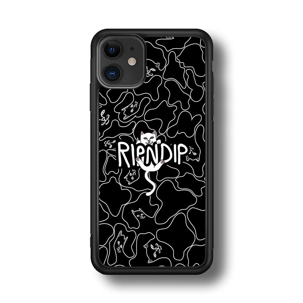 Rip N Dip Black Camo iPhone 12 Case | Slim Rubber Case for iPhone 12