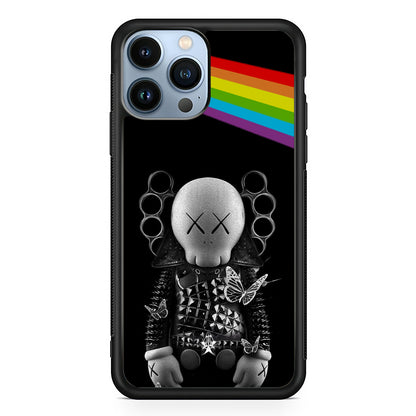 Kaws Metal Style Rainbow 2D Rubber Phone Case | Durable Phone Case