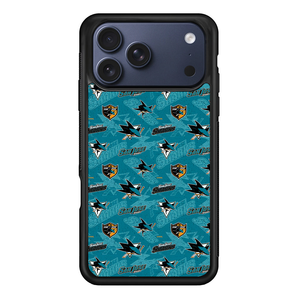 San Jose Sharks Pattern iPhone 17 Pro Max Case | Slim Protective Cover for iPhone 17 Pro Max