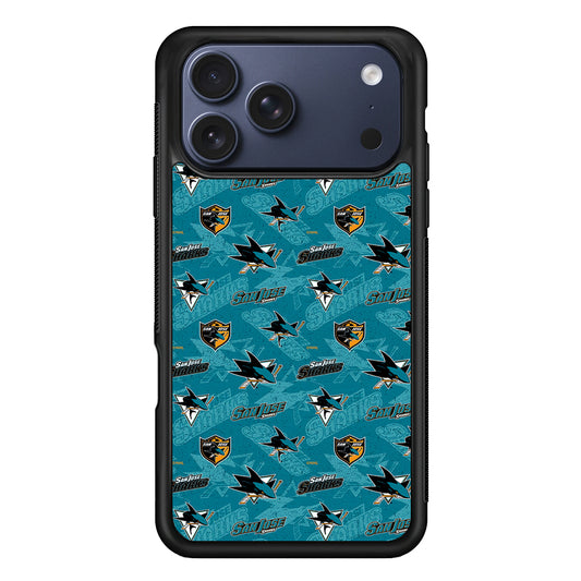 San Jose Sharks Pattern iPhone 17 Pro Max Case | Slim Protective Cover for iPhone 17 Pro Max
