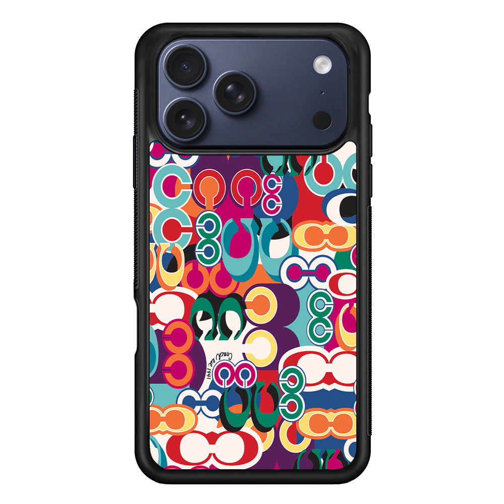 Coach Colorful iPhone 17 Pro Max Case | Slim Rubber Case for iPhone 17 Pro Max